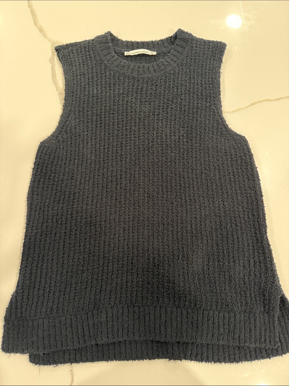 Abercrombie Sleeveless Knit Tank Top - black